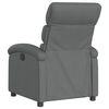 vidaXL Recliner Chair Dark Grey Fabric