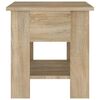 vidaXL Coffee Table Sonoma Oak 40x40x42 cm Engineered Wood