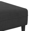 vidaXL Velvet Sofa with Cushion 3 pcs Black 208 cm Velvet