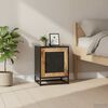 vidaXL Bedside Cabinet 40x30x50 cm Rough Mango Wood