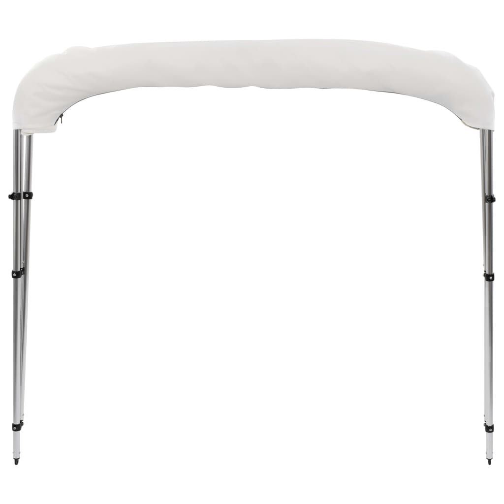 vidaXL 3 Bow Bimini Top White 183x140x137 cm