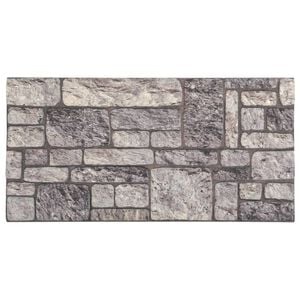 vidaXL 3D Wall Panels with Light Grey Brick Design 10 pcs EPS