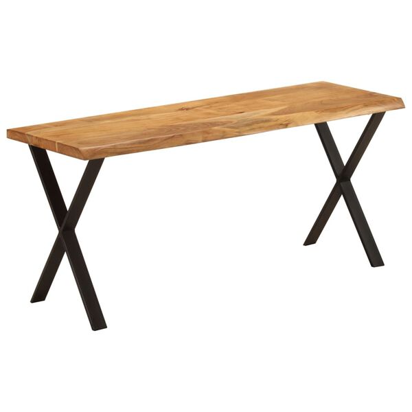 vidaXL Bench with Live Edge 105 cm Solid Wood Acacia