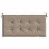 vidaXL Garden Bench Cushion Taupe 100x50x4 cm Oxford Fabric