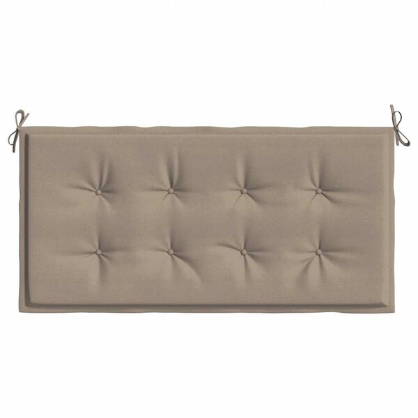 vidaXL Garden Bench Cushion Taupe 100x50x4 cm Oxford Fabric