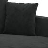 vidaXL 2-Seater Sofa Black 120 cm Velvet