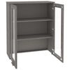 vidaXL Top for Highboard HAMAR Light Grey 85x35x100cm Solid Wood Pine