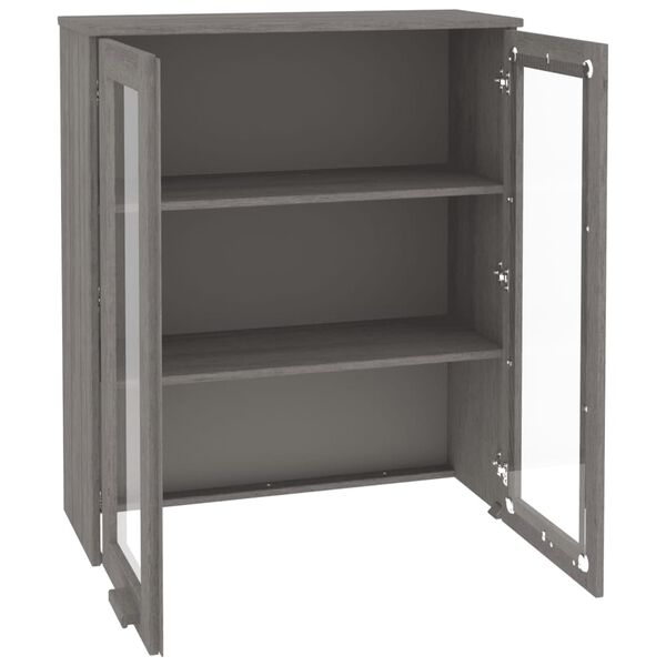 vidaXL Top for Highboard HAMAR Light Grey 85x35x100cm Solid Wood Pine