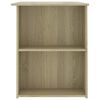 vidaXL Desk Sonoma Oak 110x60x73 cm Engineered Wood