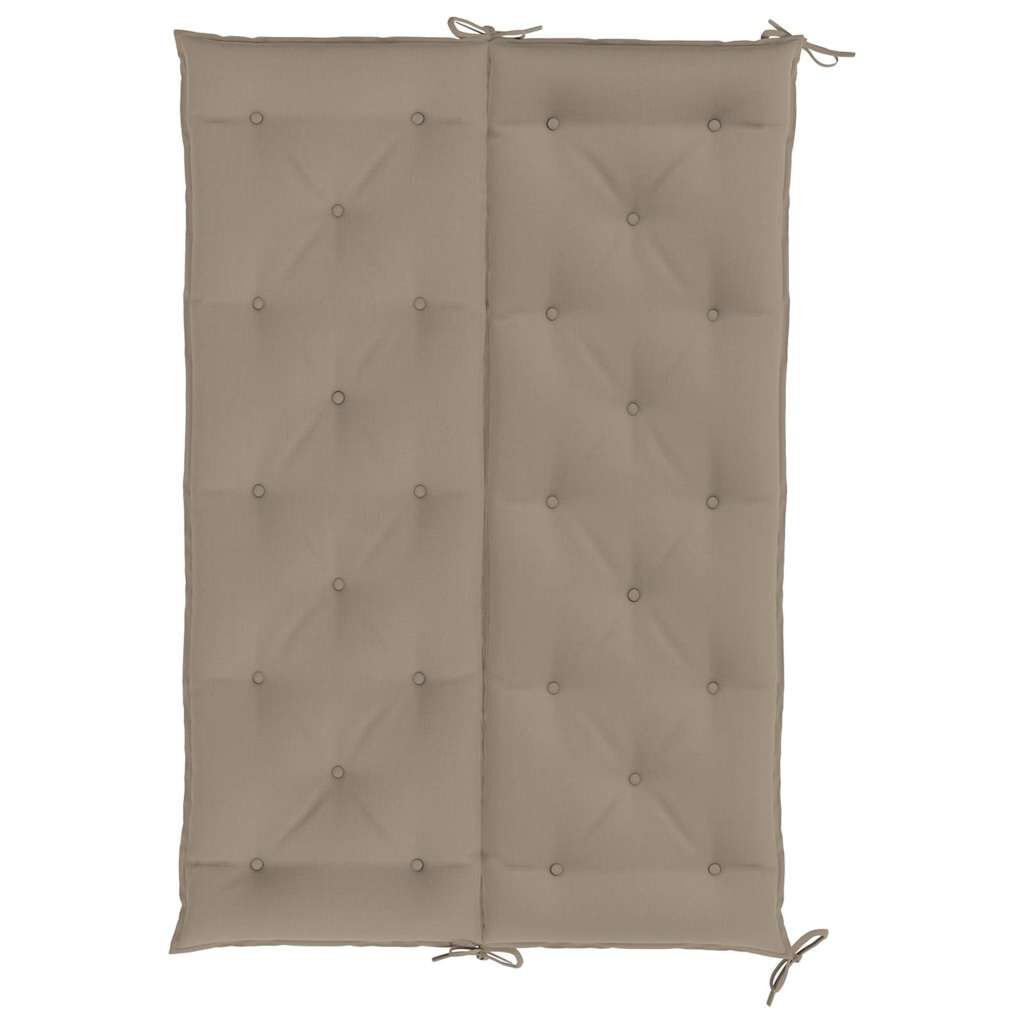 vidaXL Garden Bench Cushion Taupe 150x(50+50)x7cm Oxford Fabric
