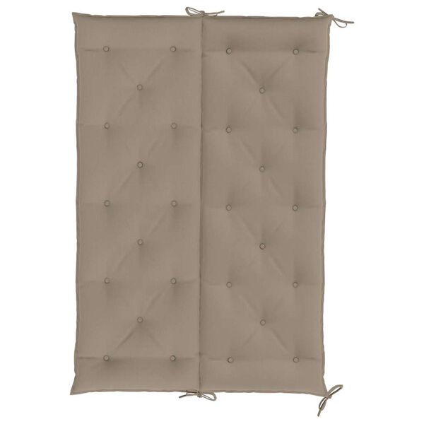 vidaXL Garden Bench Cushion Taupe 150x(50+50)x7cm Oxford Fabric