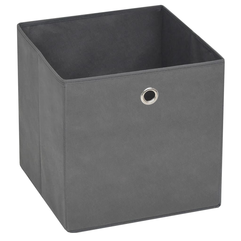 vidaXL Storage Boxes 4 pcs Non-woven Fabric 28x28x28 cm Grey