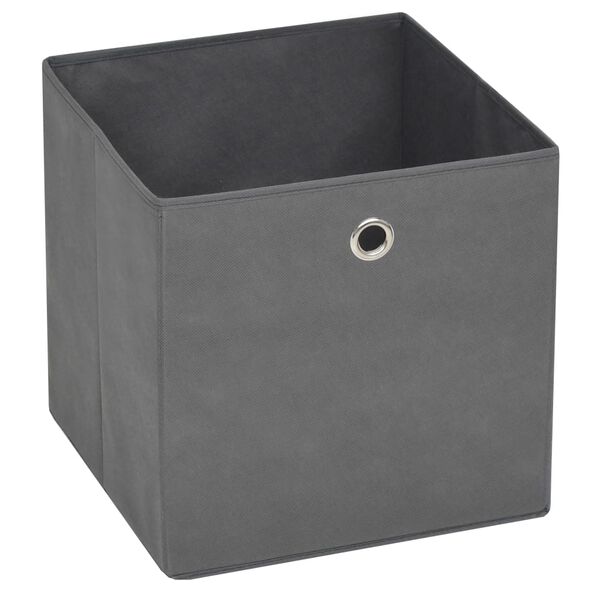 vidaXL Storage Boxes 4 pcs Non-woven Fabric 28x28x28 cm Grey