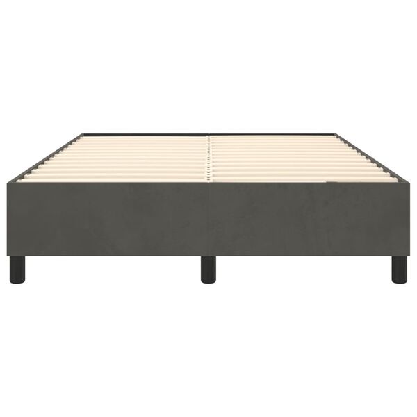 vidaXL Bed Frame without Mattress Dark Grey Queen Velvet (US/AU Only)