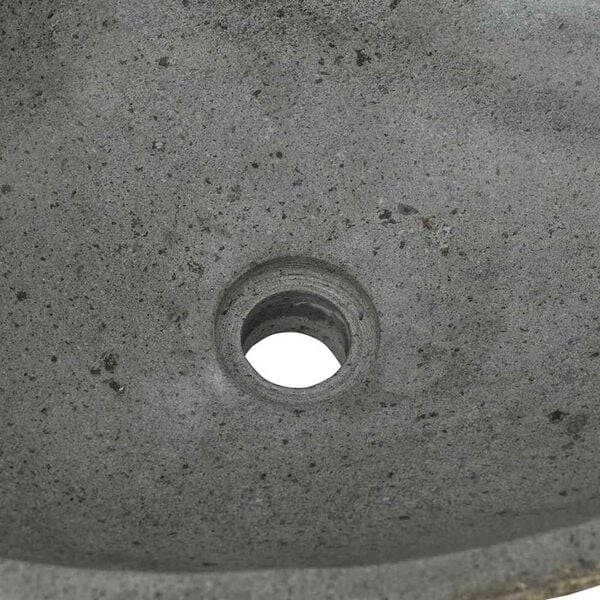 vidaXL Basin Light grey (46-52) x (35-40) x 15 cm River stone