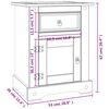 vidaXL Bedside Cabinet Mexican Pine Corona Range White 53x39x67 cm