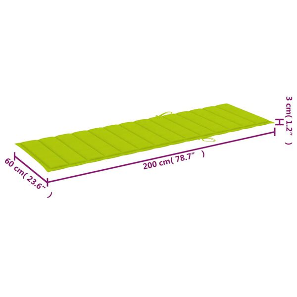 vidaXL Sun Loungers 2 pcs with Cushions Solid Acacia Wood