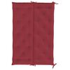 vidaXL Garden Bench Cushion Wine Red 150x(50+50)x7cm Oxford Fabric