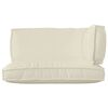 vidaXL Pallet Cushion Set 3 pcs Cream Oxford Fabric
