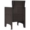 vidaXL Garden Chair 2 pcs Brown 53 x 49 x 85 cm PP