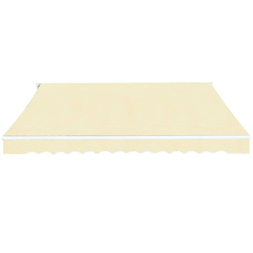 vidaXL Folding Awning Manual Operated 400 cm Cream