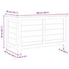 vidaXL Outdoor Cushion Box 100x50x56 cm Solid Wood Fir