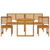 vidaXL Garden Bistro Set 5 pcs Brown Solid Acacia Wood