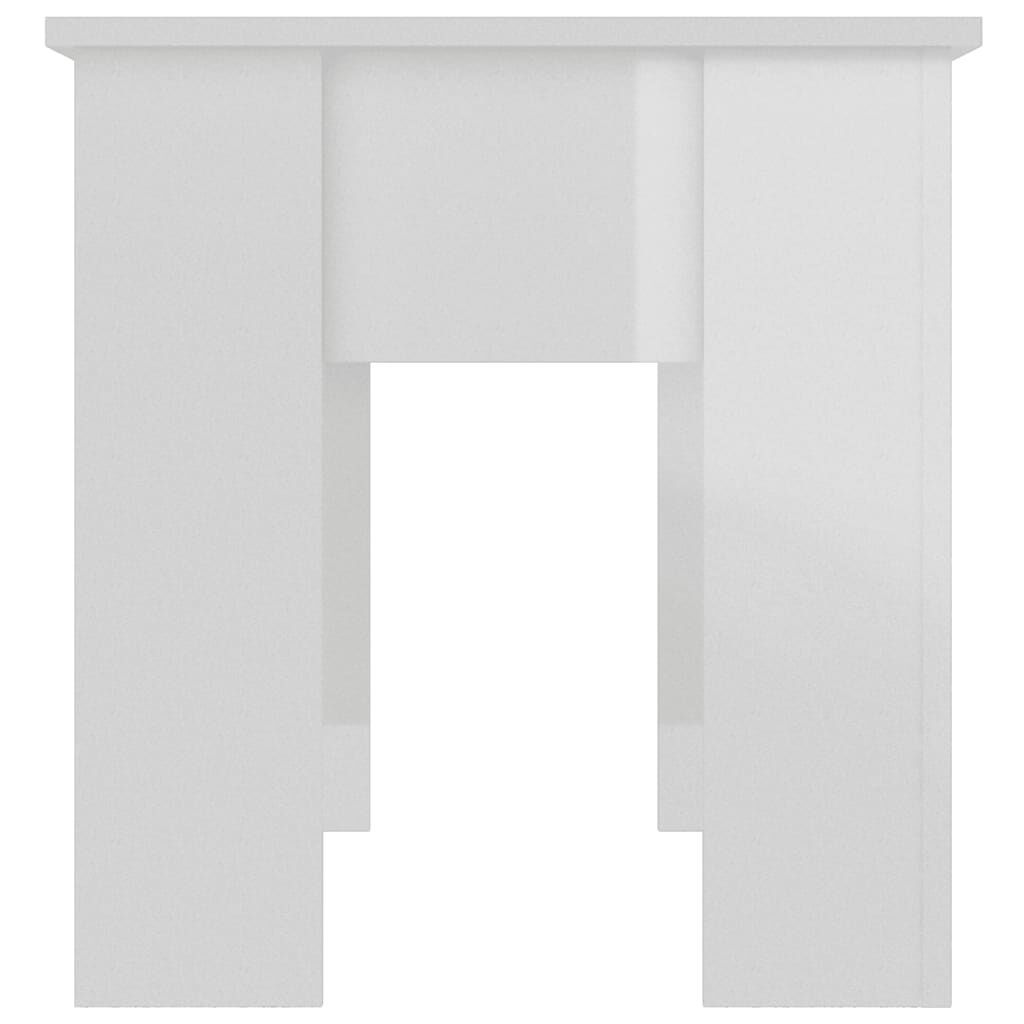 vidaXL Coffee Table High Gloss White 101x49x52 cm Engineered Wood