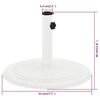 vidaXL Umbrella Base White 45x45x30 cm Cast Iron