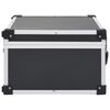 vidaXL CD Case for 60 CDs Aluminium ABS Black