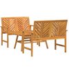 vidaXL Garden Lounge Set 3 pcs Brown Solid Acacia Wood