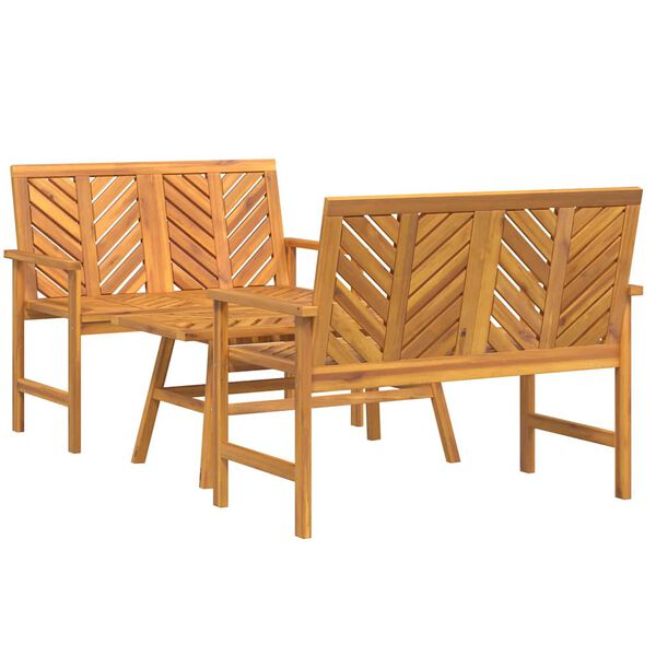 vidaXL Garden Lounge Set 3 pcs Brown Solid Acacia Wood