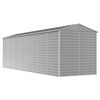 vidaXL Garden Shed Light Grey 191x640x198 cm Galvanised Steel