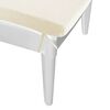 vidaXL Sun Lounger with Cushion White 186x60x29 cm PP