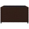 vidaXL 3 Piece Garden Lounge Set with Cushions Brown Poly Rattan