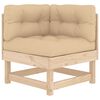 vidaXL 5 Piece Garden Lounge Set with Cushions Solid Wood