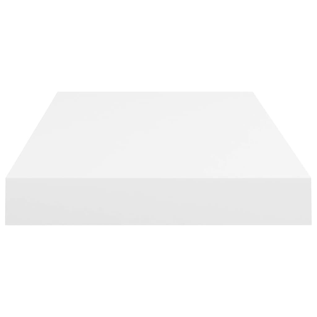 vidaXL Floating Wall Shelf White 50x23x3.8 cm MDF