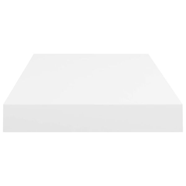 vidaXL Floating Wall Shelf White 50x23x3.8 cm MDF
