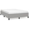 vidaXL Bed Frame without Mattress Light Grey 152x203 cm Queen Fabric