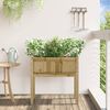 vidaXL Garden Planter with Legs 70x31x70 cm Impregnated Wood Pine