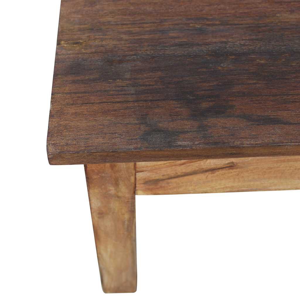 vidaXL Coffee Table Solid Mahogany Wood 98x73x45 cm