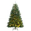 vidaXL Artificial Hinged Christmas Tree 300 LEDs 240 cm