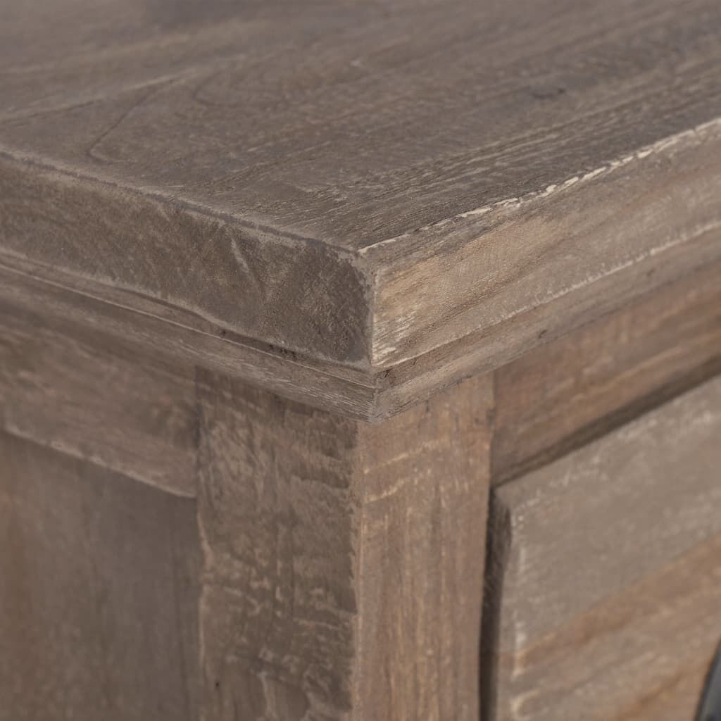 vidaXL Sideboard with 3 Drawers 60x30x75 cm Solid Teak Wood