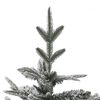 vidaXL Artificial Pre-lit Christmas Tree with Flocked Snow 210 cm PVC&PE