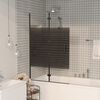 vidaXL Folding Shower Enclosure ESG 80x140 cm Black