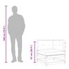 vidaXL Garden Sofas Corner with Cushions 2 pcs Solid Wood Pine