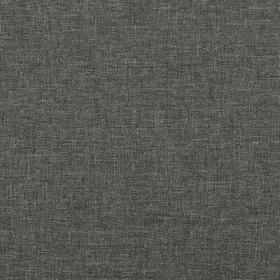 vidaXL Box Spring Bed with Mattress Dark Grey 153x203 cm Queen Size Fabric