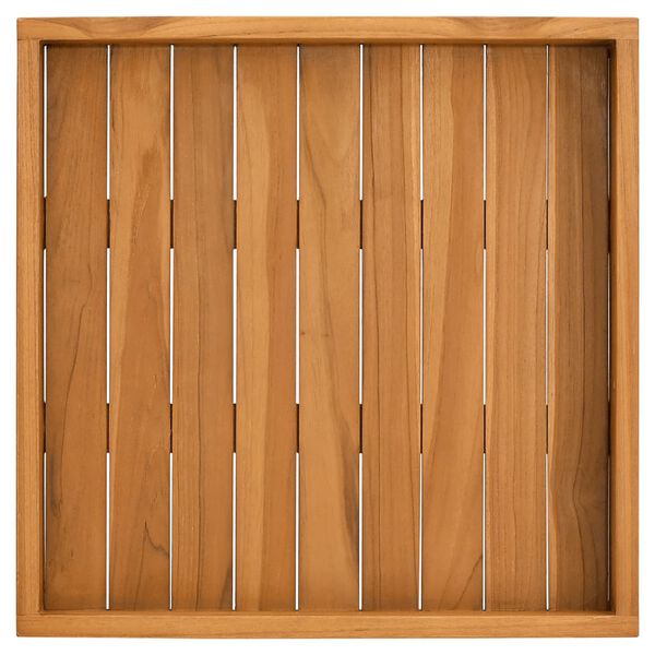 vidaXL Serving Tray 50x50 cm Solid Teak Wood