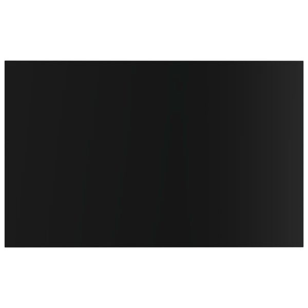 vidaXL Bookshelf Boards 4 pcs High Gloss Black 80x50x1.5 cm Engineered Wood