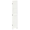 vidaXL Room Divider&nbsp;5 Panels White Solid Wood Paulownia